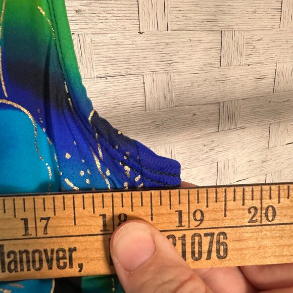 Croft & Barrow women’s one piece swimsuit floral crisscross back plus size - Picture 9 of 11